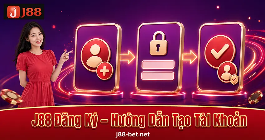 J88 đăng ký hướng dẫn tạo tài khoản