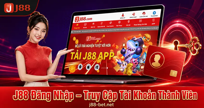 J88 đăng nhập truy cập tài khoản thành viên